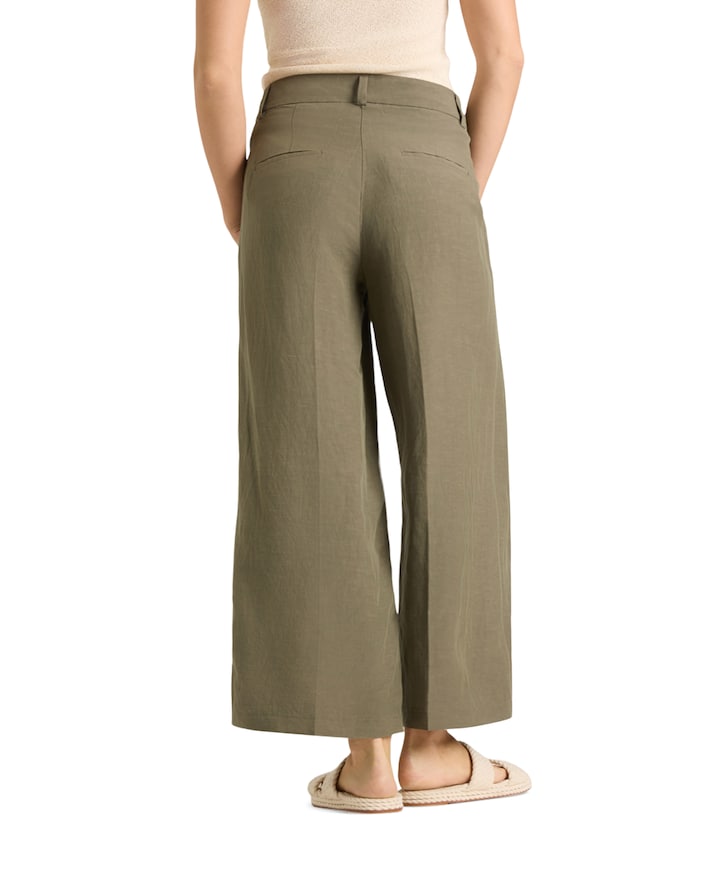 Anais cropped  dames broek groen