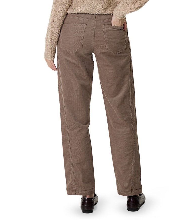 Kay cord jog dames broek bruin