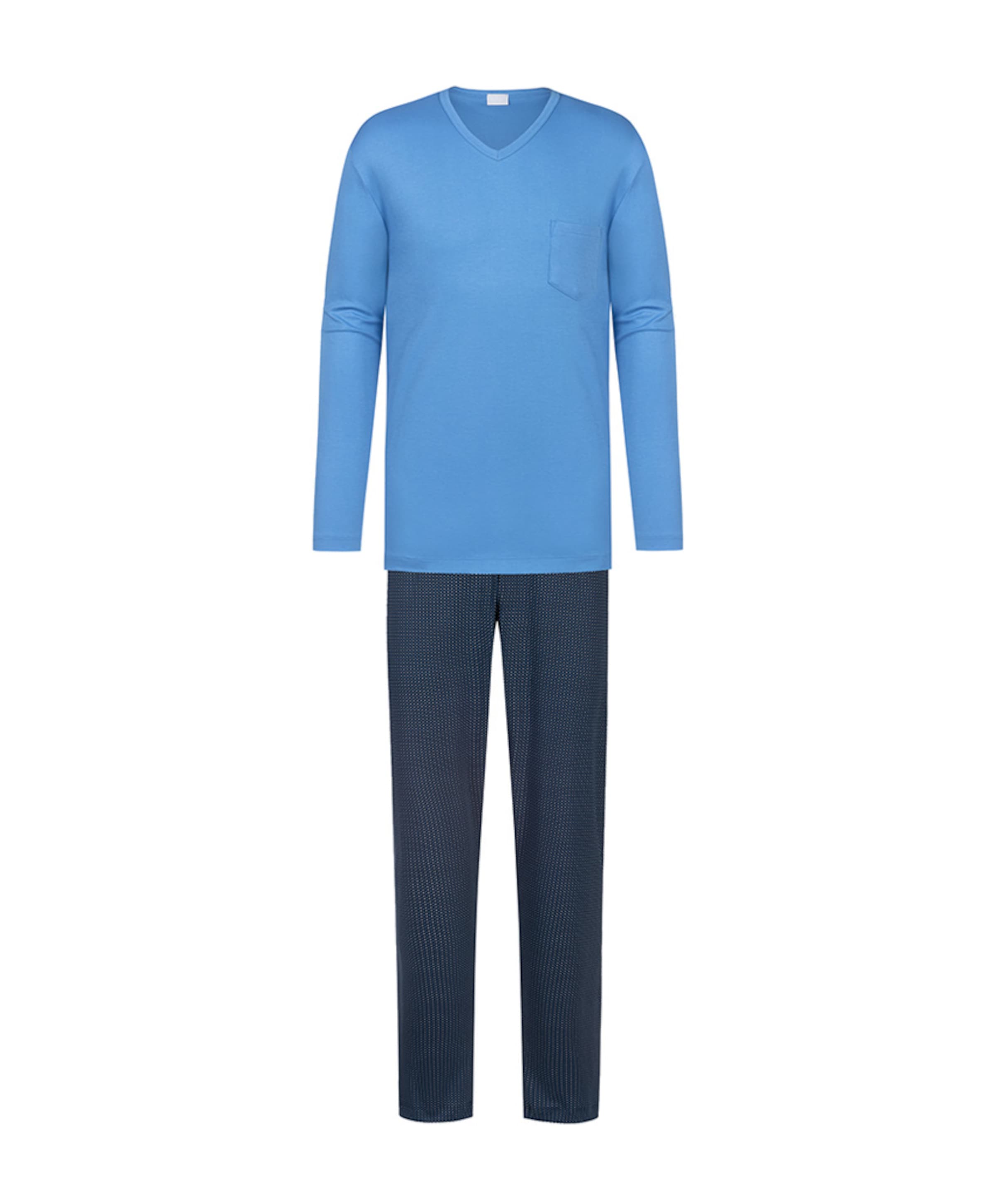 Heren pyjamaset blauw
