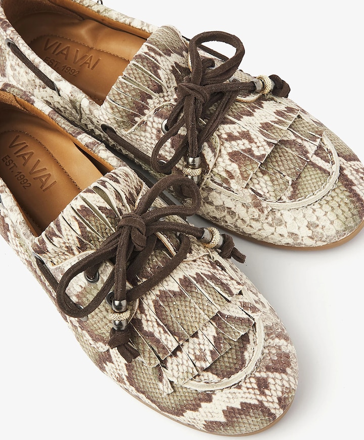 June Loua dames loafers bruin