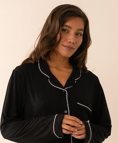 Dames pyjamaset zwart