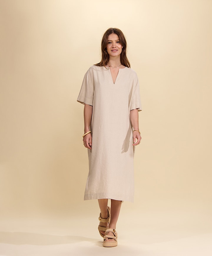 Dames nachthemd beige