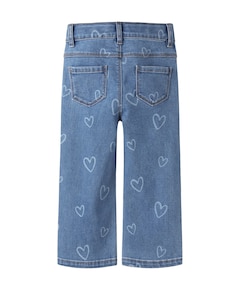 NMFROSE WIDE AOP JEANS 4044-ON NOOS meisjes jeans blauw