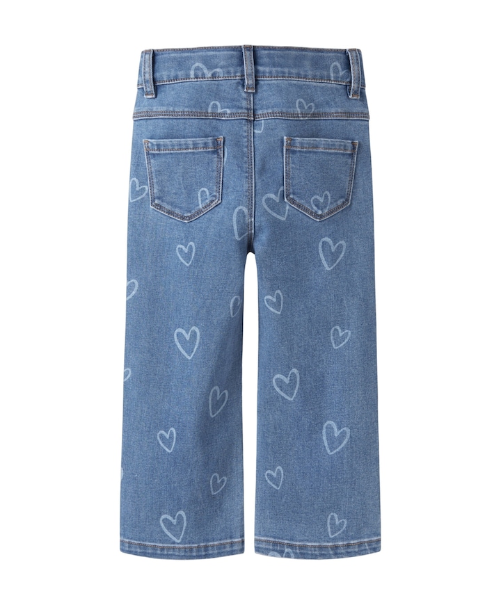 NMFROSE WIDE AOP JEANS 4044-ON NOOS meisjes jeans blauw
