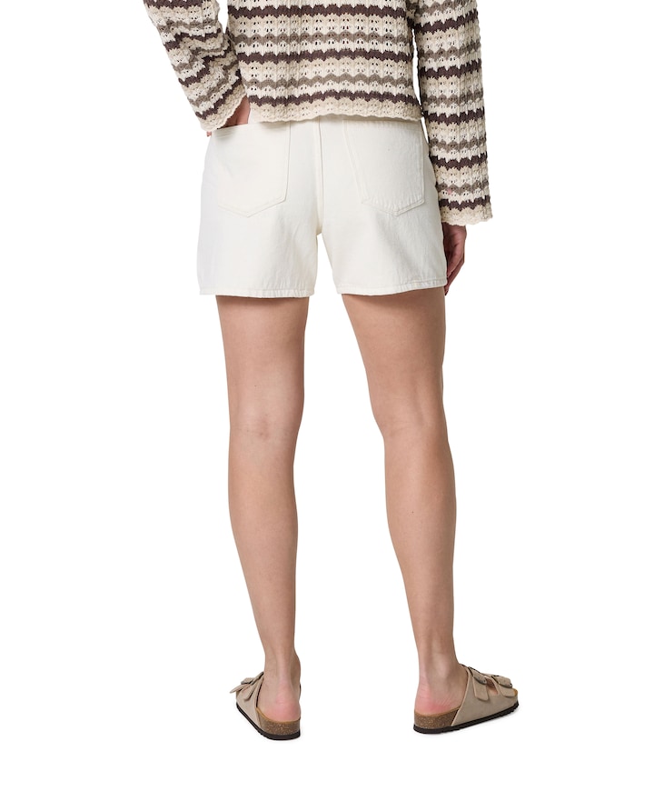 ONLVENUS HW MOM korte broek ecru