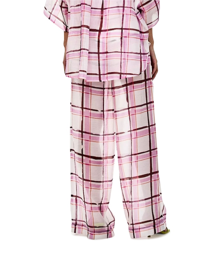 Theowide dames broek roze