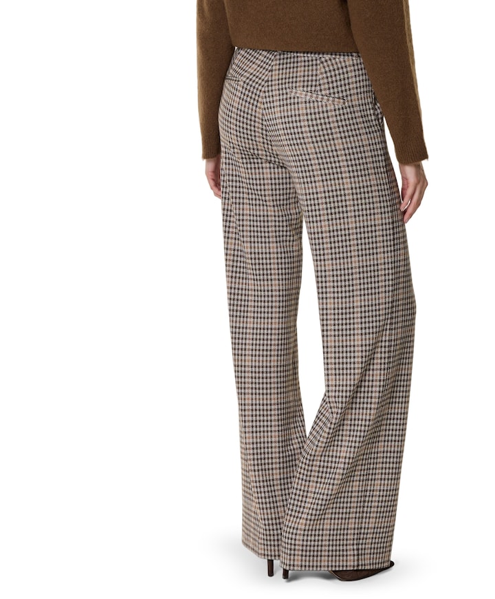 Mira (Elastic) - Knitted Jacquards dames broek beige