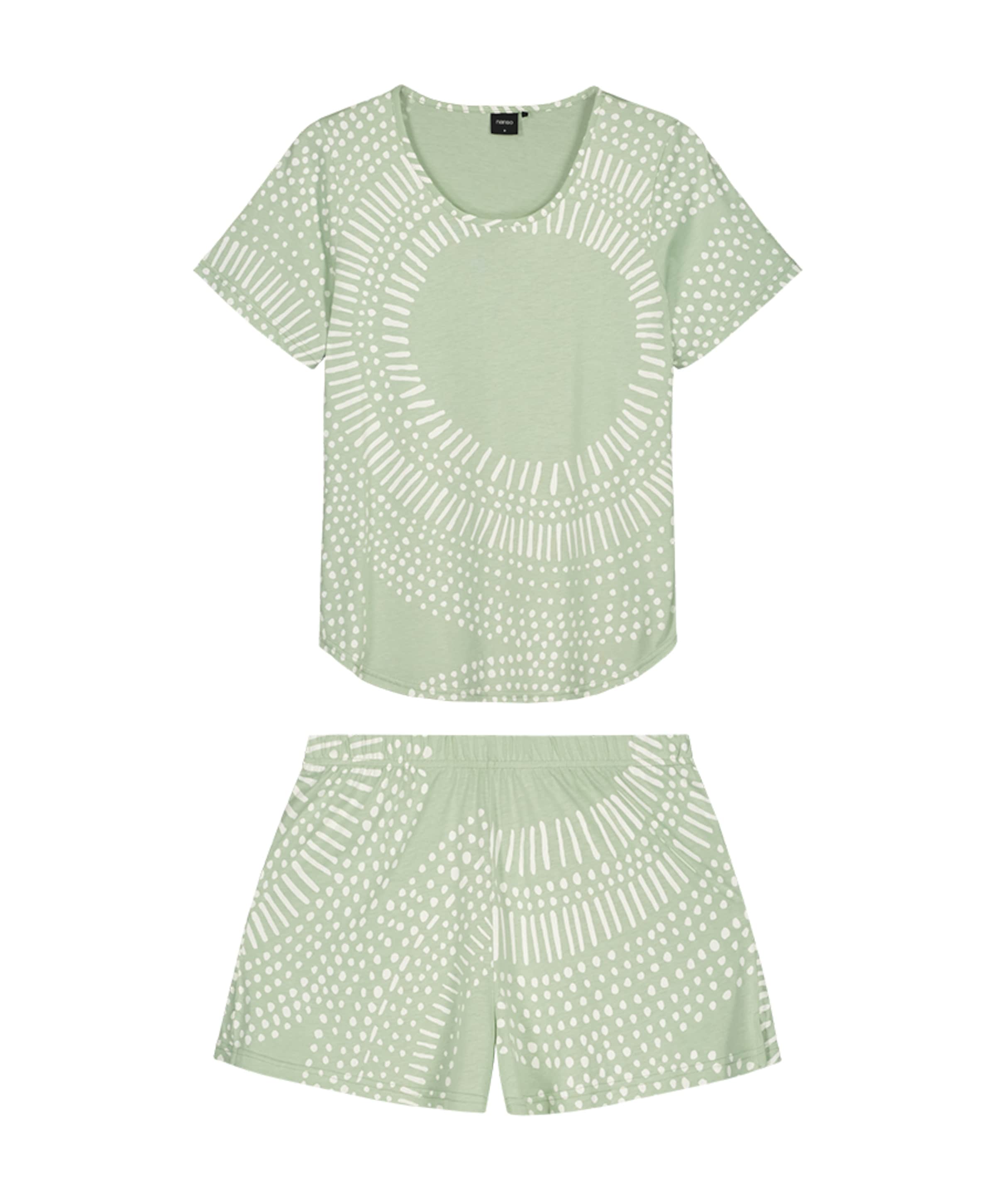 Dames shortama groen