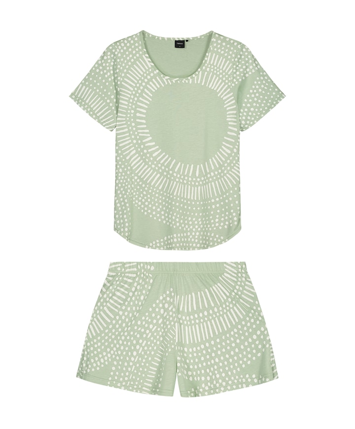 Dames shortama groen