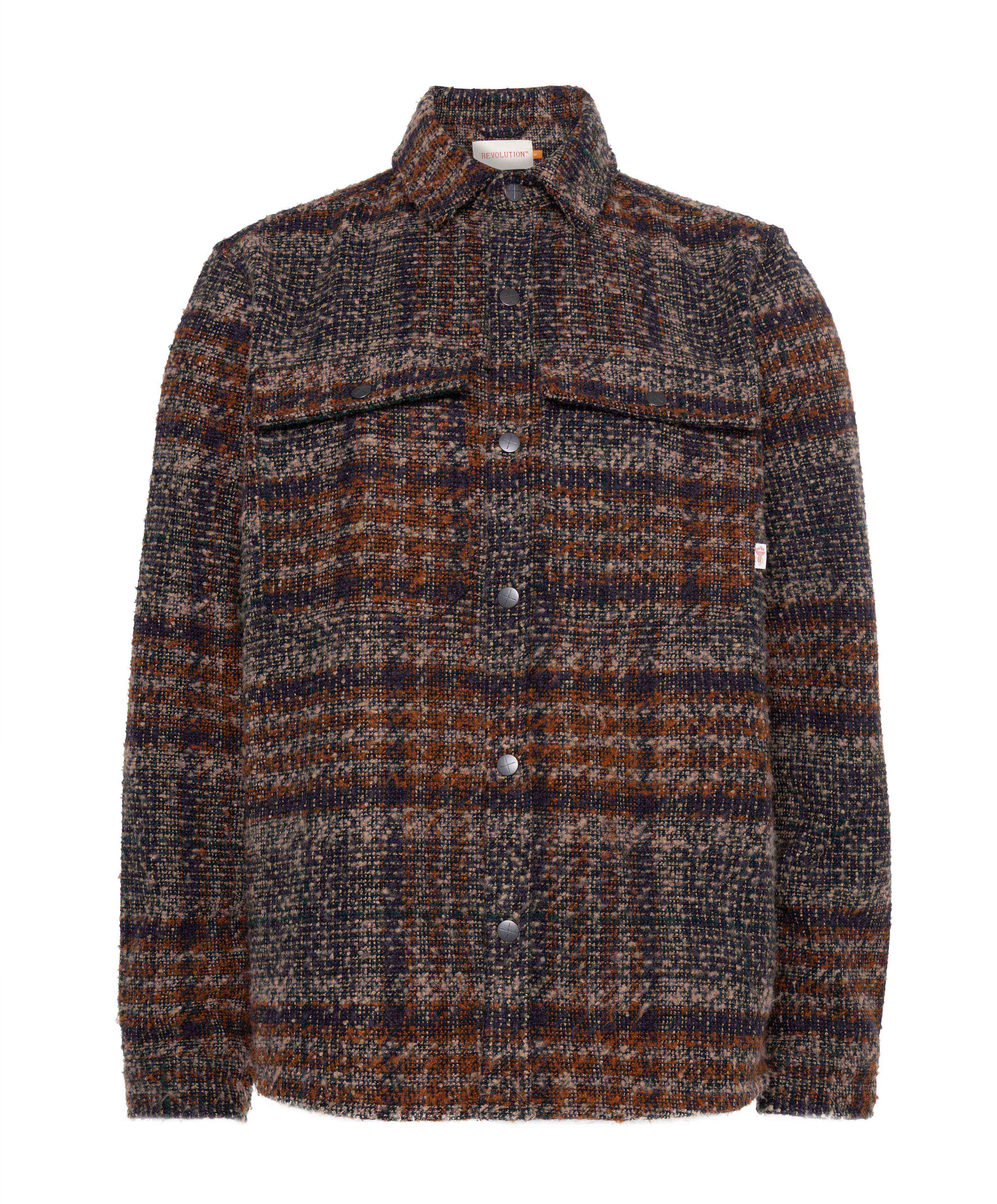 Heren overshirt blauw