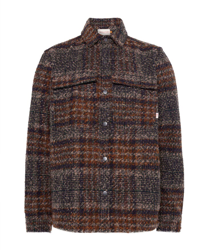 Heren overshirt blauw