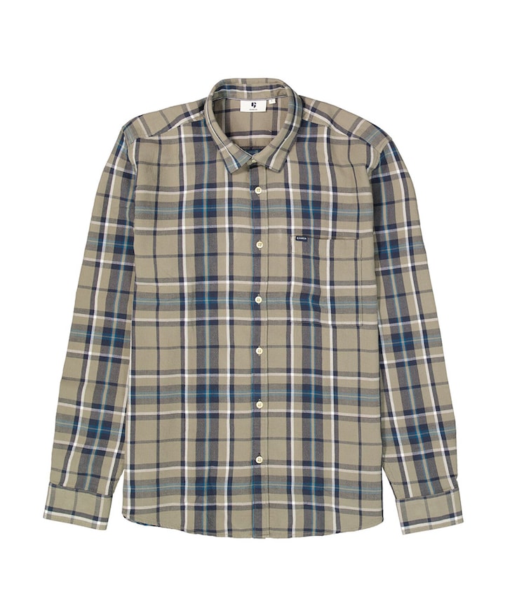 Overhemd lange mouw groen