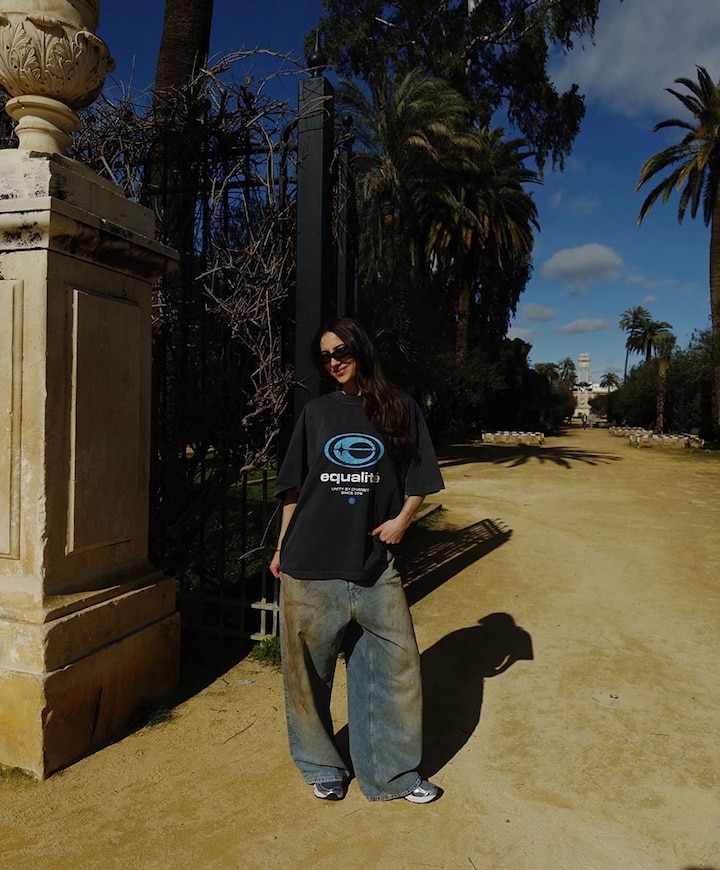 Uniseks t-shirt grijs