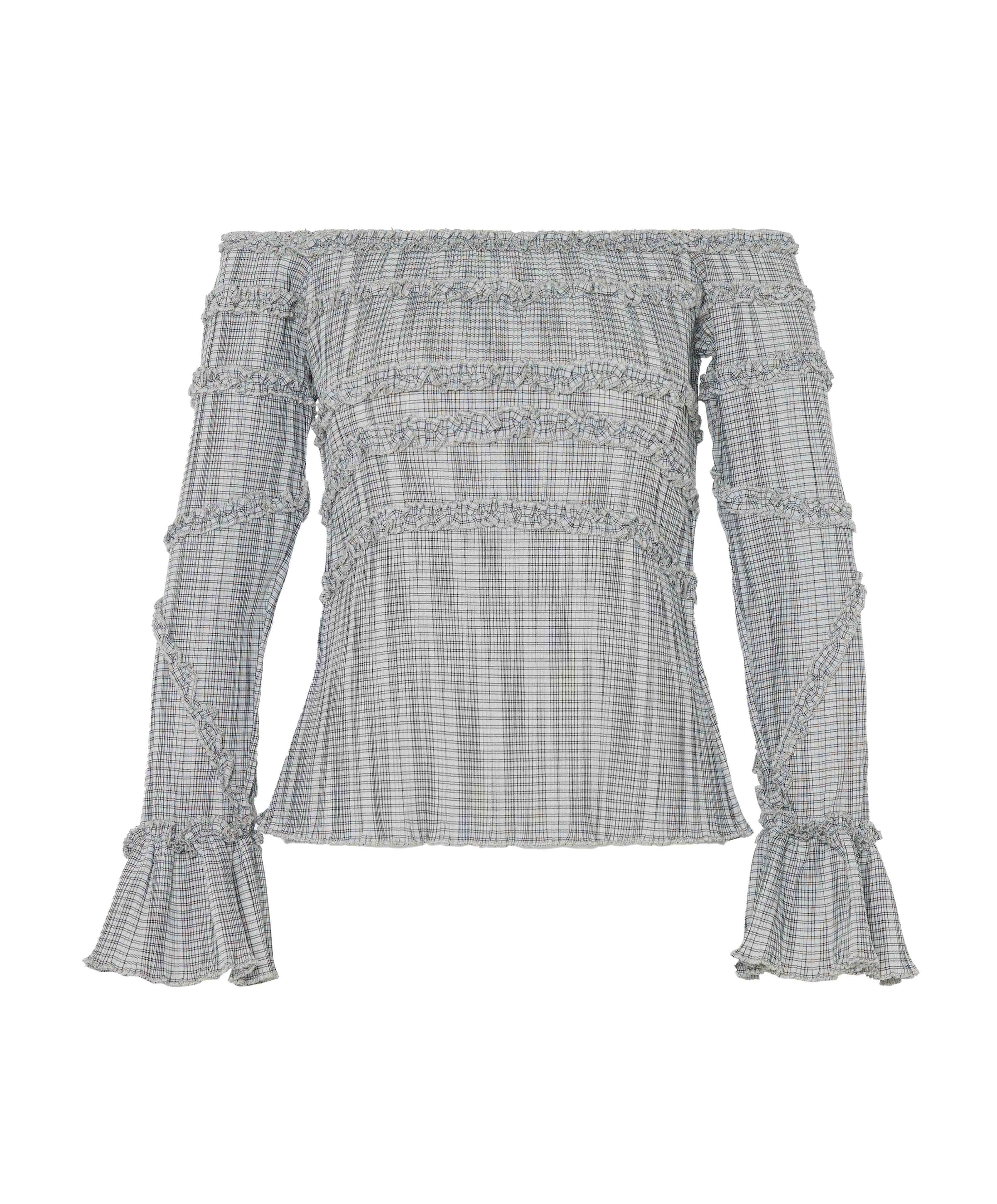 Dames blouse grijs