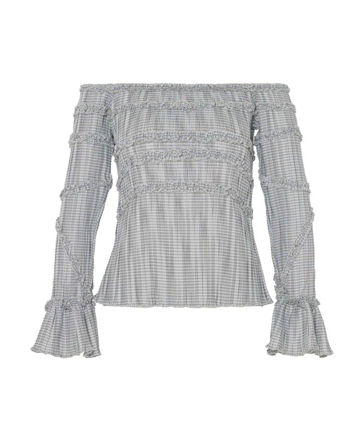 Dames blouse grijs