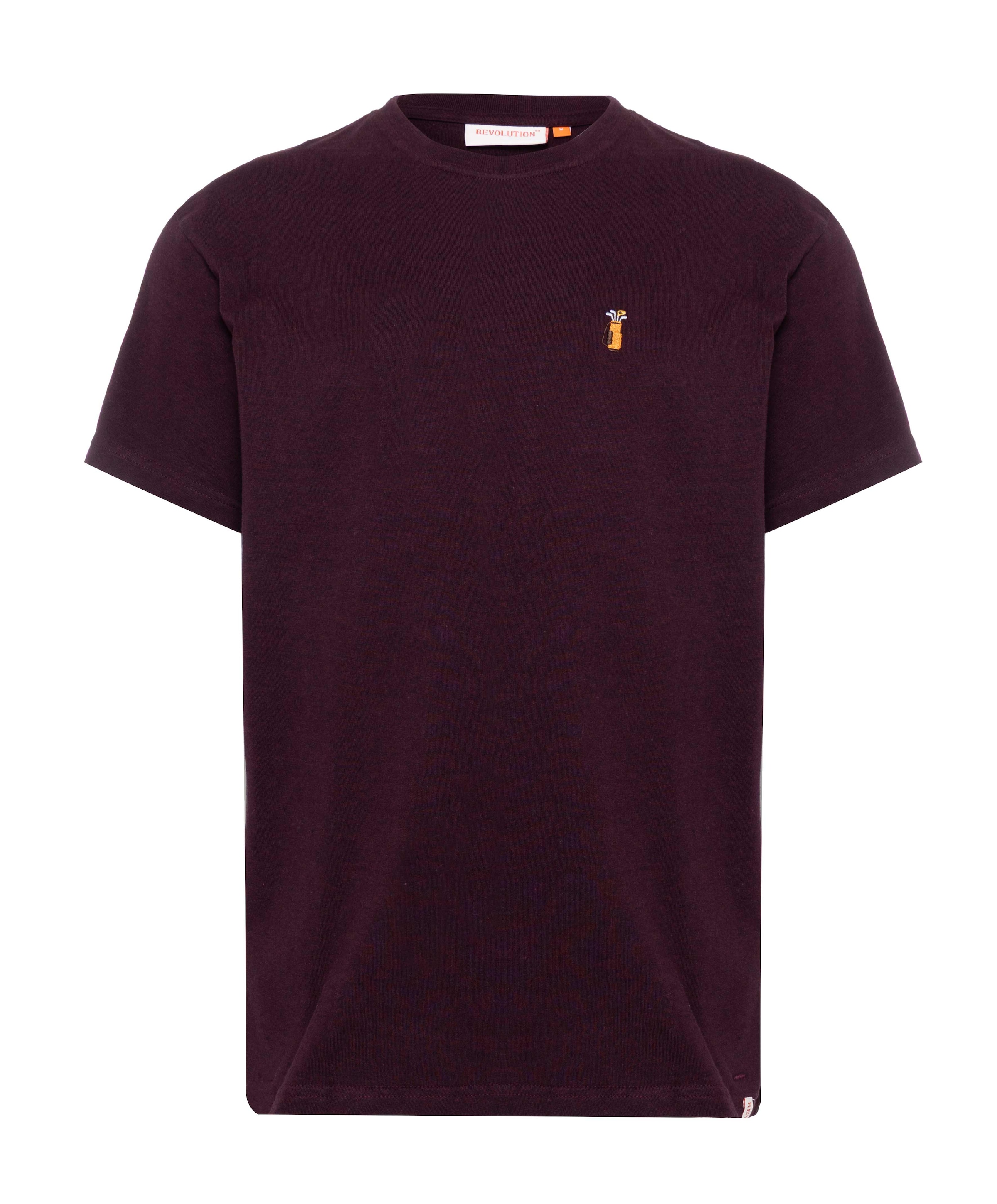 Heren T-shirt bordeaux