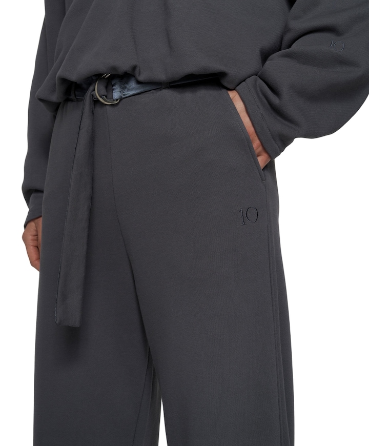 banana  fleece dames broek blauw