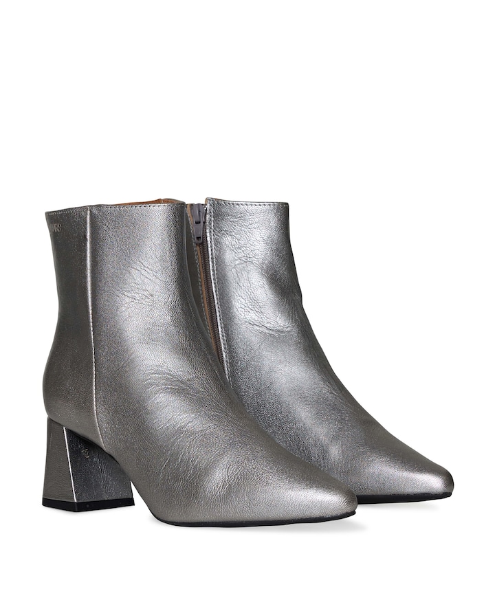 Lugano dames enkellaarzen zilver