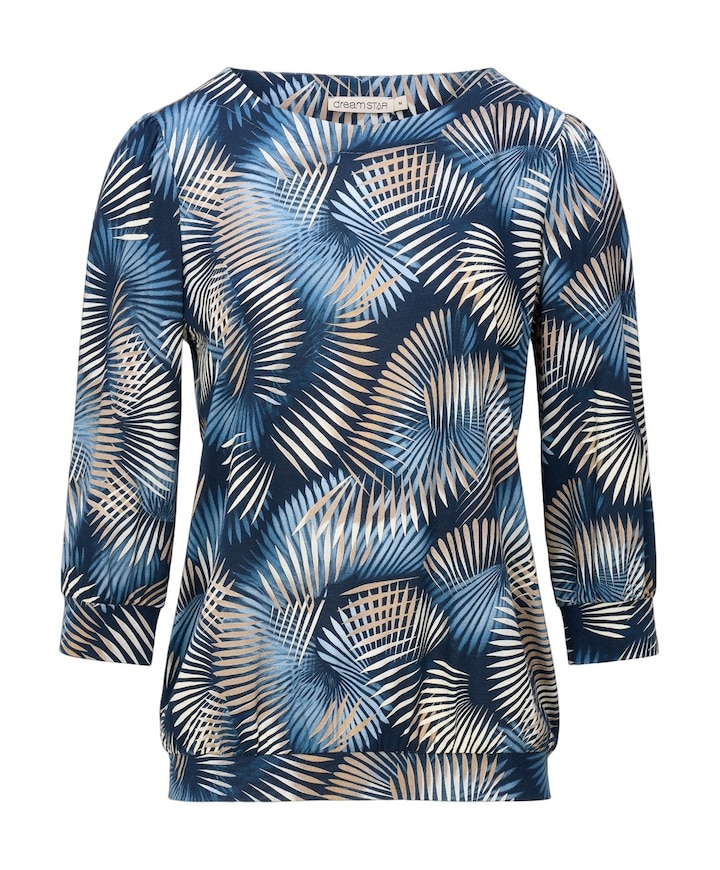 Dames longsleeve blauw