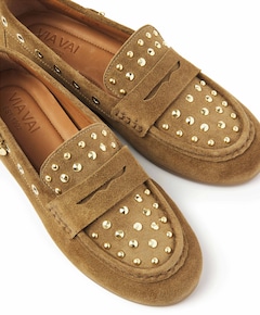 June Macy dames loafers beige