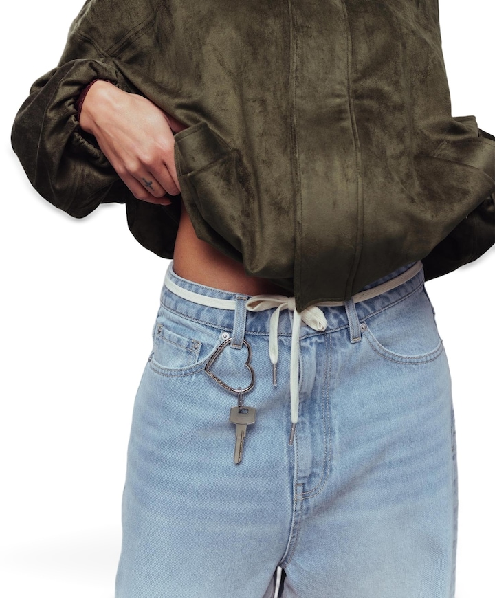 Baggy fit dames jeans blauw