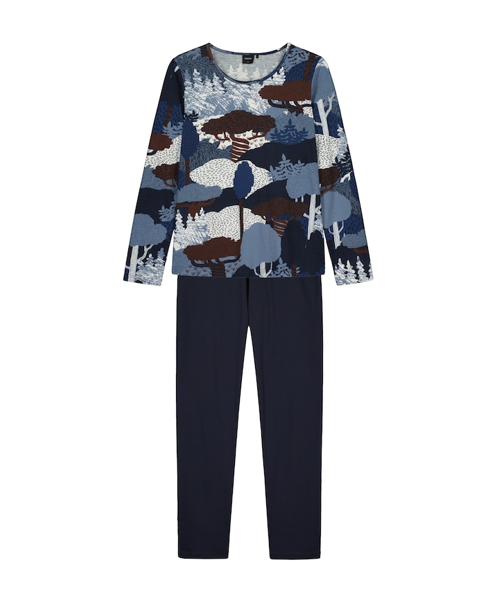 Dames pyjamaset blauw