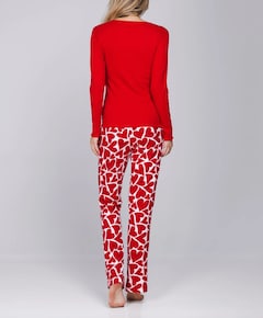 Dames pyjamaset rood