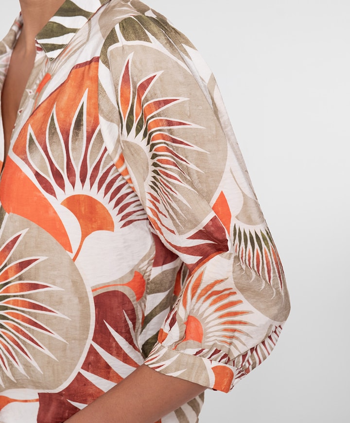 Dames blouse oranje