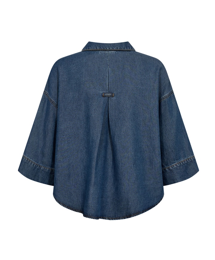 Dames blouse blauw