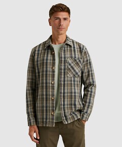 Heren overshirt blauw