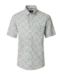 Heren overhemd korte mouw multicolor