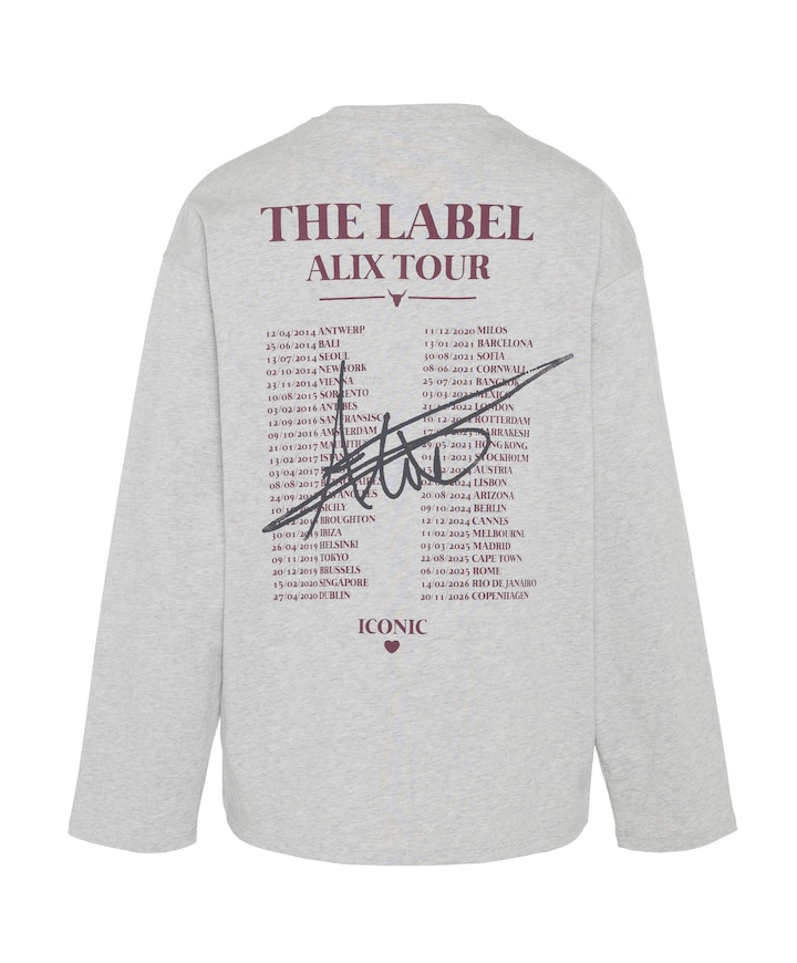 Dames longsleeve grijs