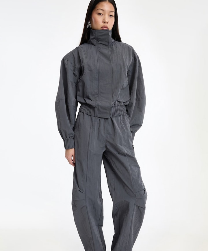 CRISPY TRACK PANTS dames broek grijs