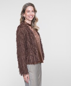 Dames vest bruin