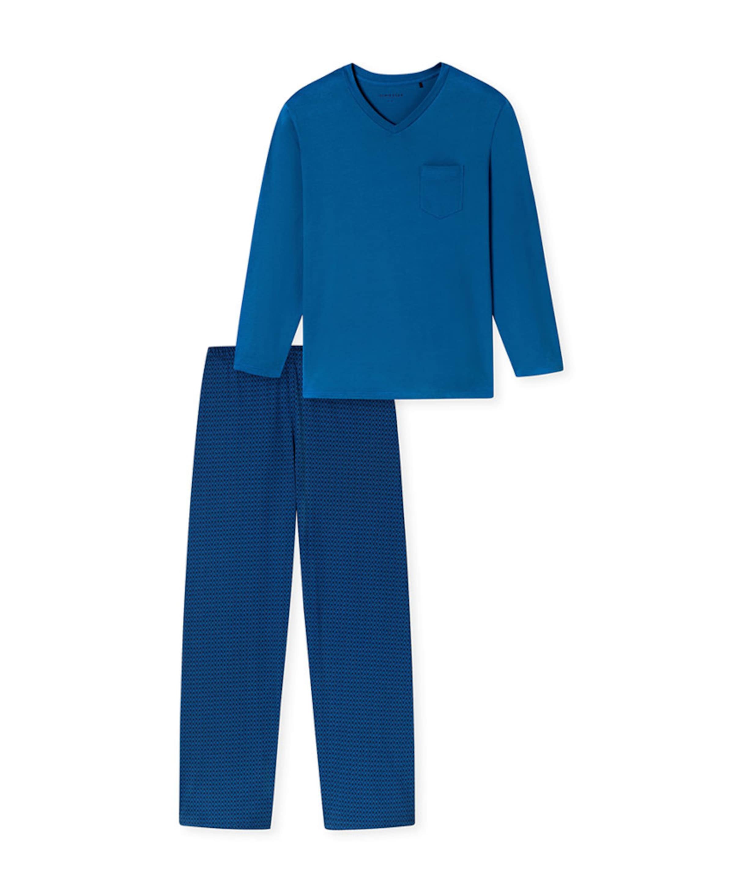 Heren pyjamaset blauw