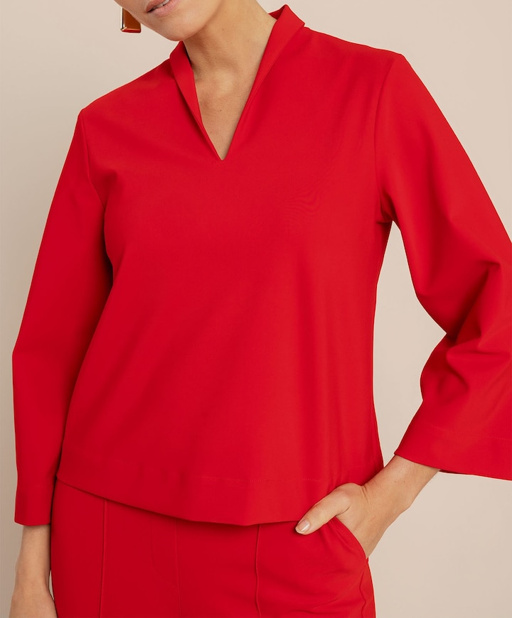 Dames blouse rood