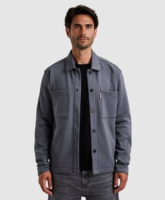 Heren overshirt grijs