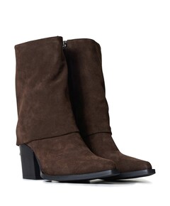 dames enkellaarzen bruin