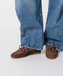 dames mocassins bruin