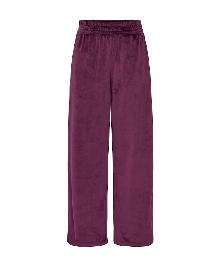 ONPELSA HW WIDE VELVET PNT dames trainingsbroek bordeaux