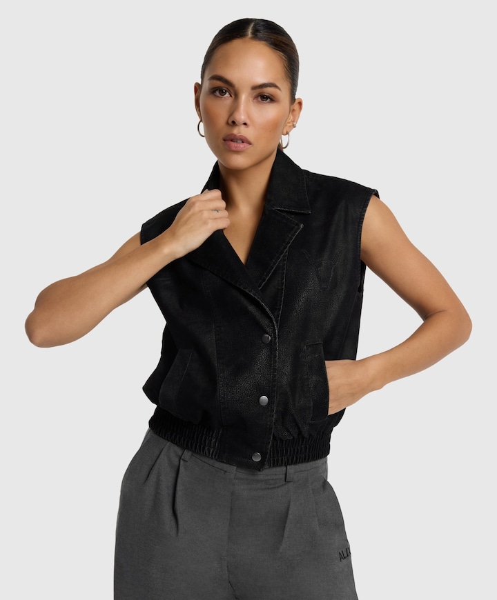 Dames gilet zwart