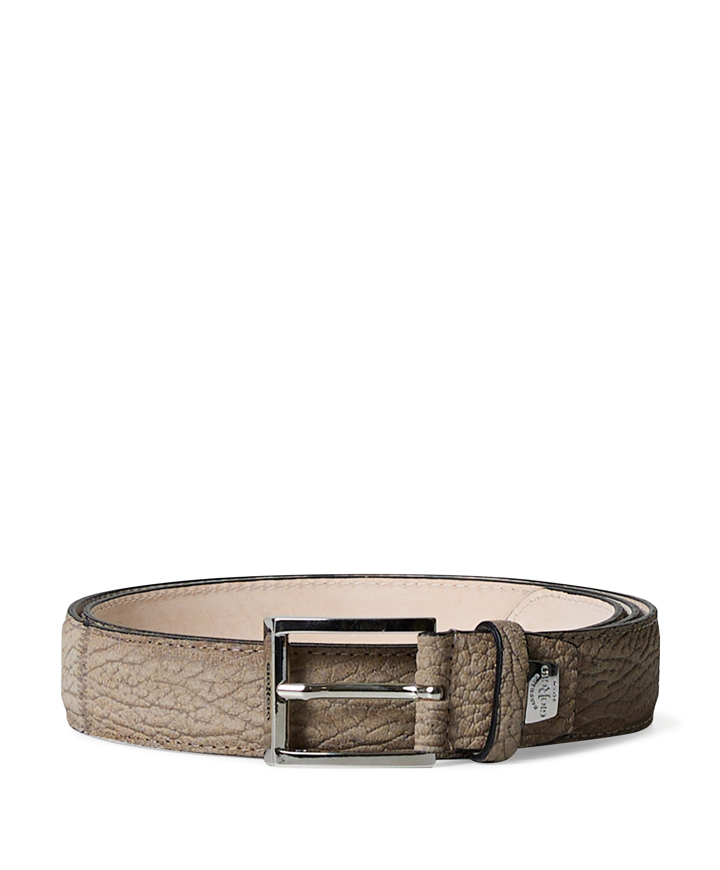 Heren riem beige