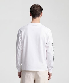 Heren longsleeve wit