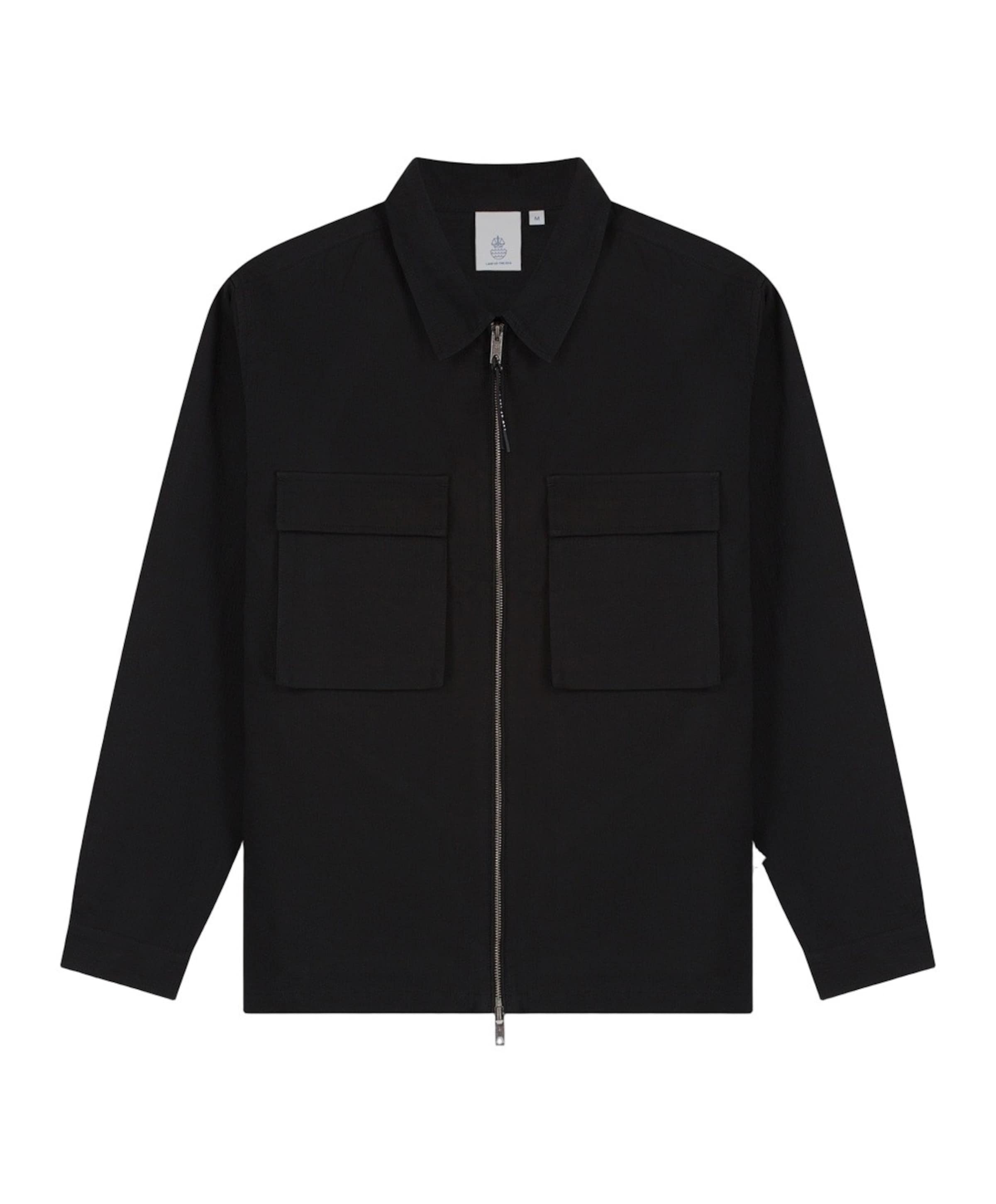 Heren overshirt zwart