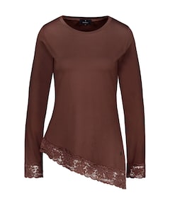 Dames longsleeve bruin