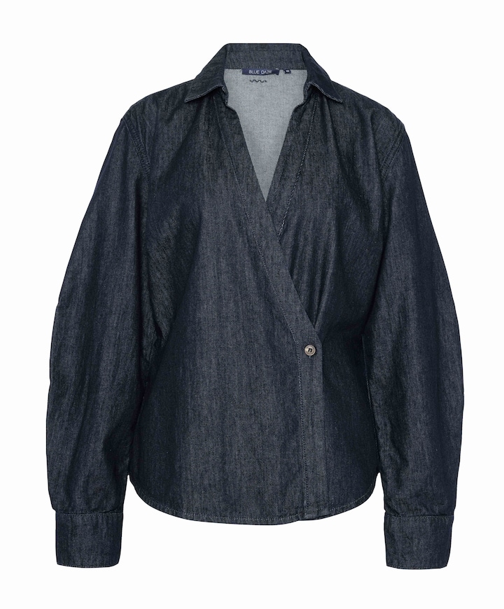 Dames blouse blauw