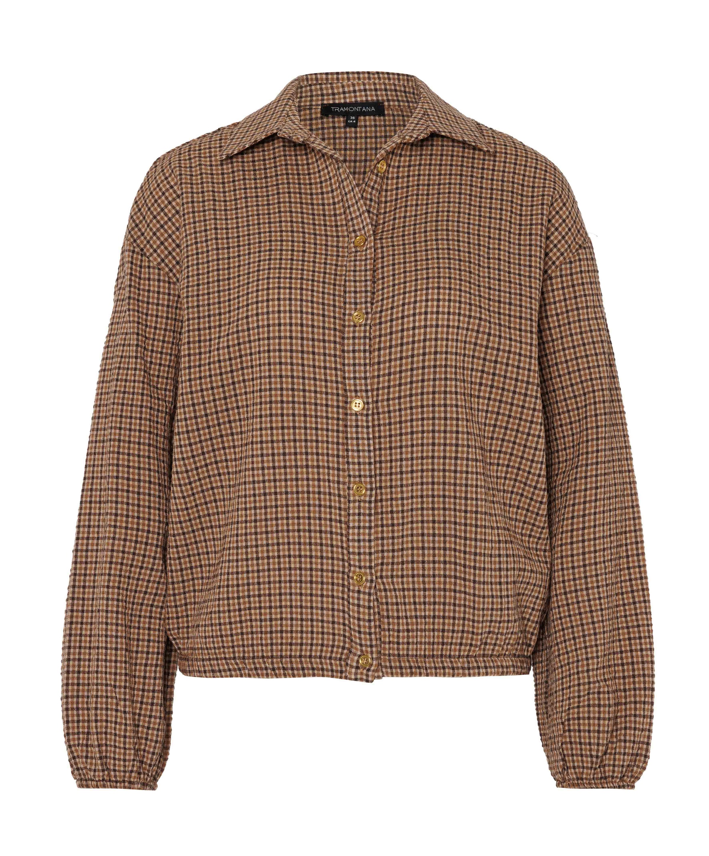 Dames blouse bruin
