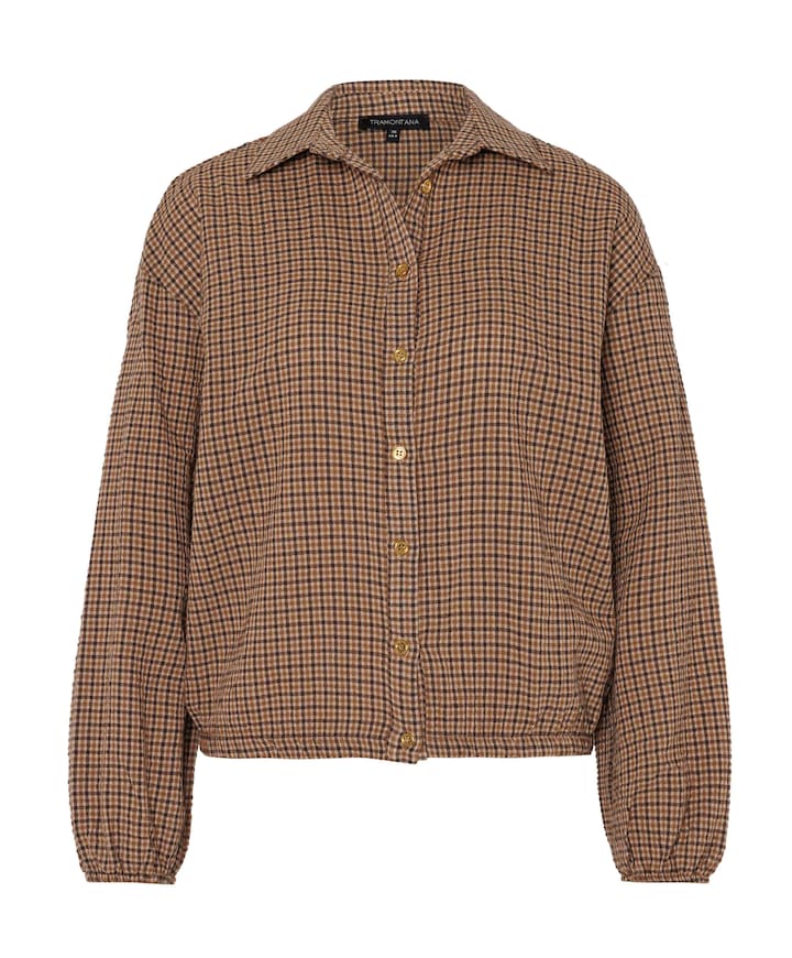 Dames blouse bruin