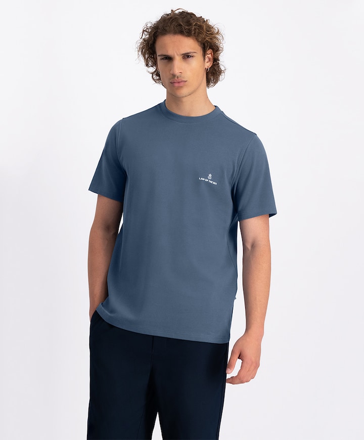 Heren t-shirt blauw