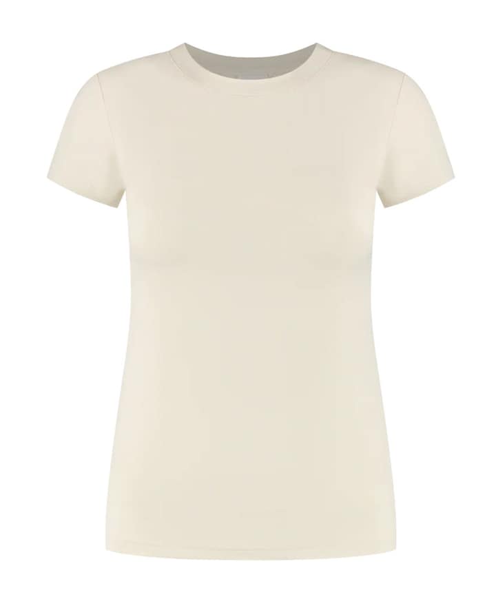 Dames t-shirt ecru